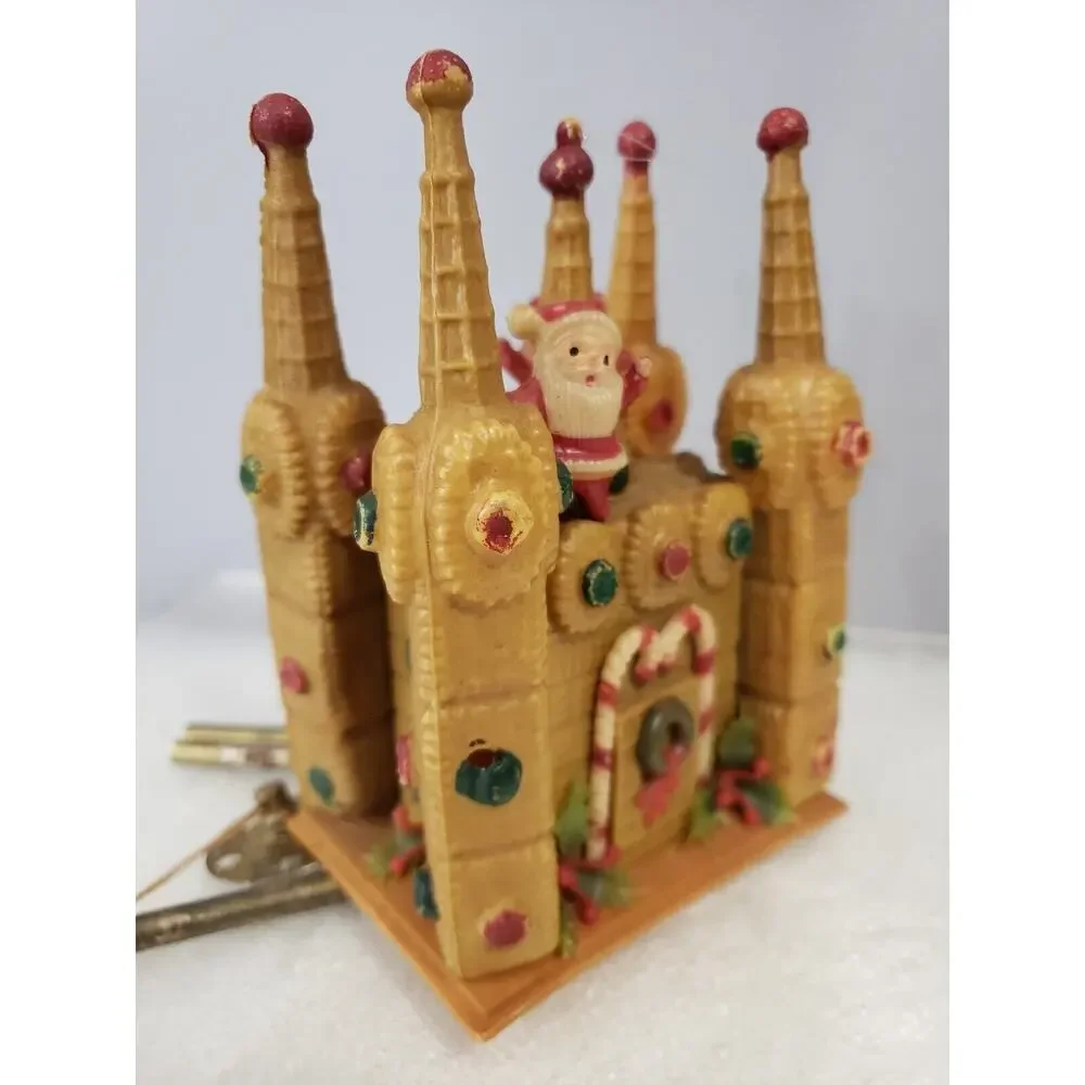 Vintage 1975 Emson Santas Workshop Wind Door Chime Plastic Kitschy Mod 70s Decor